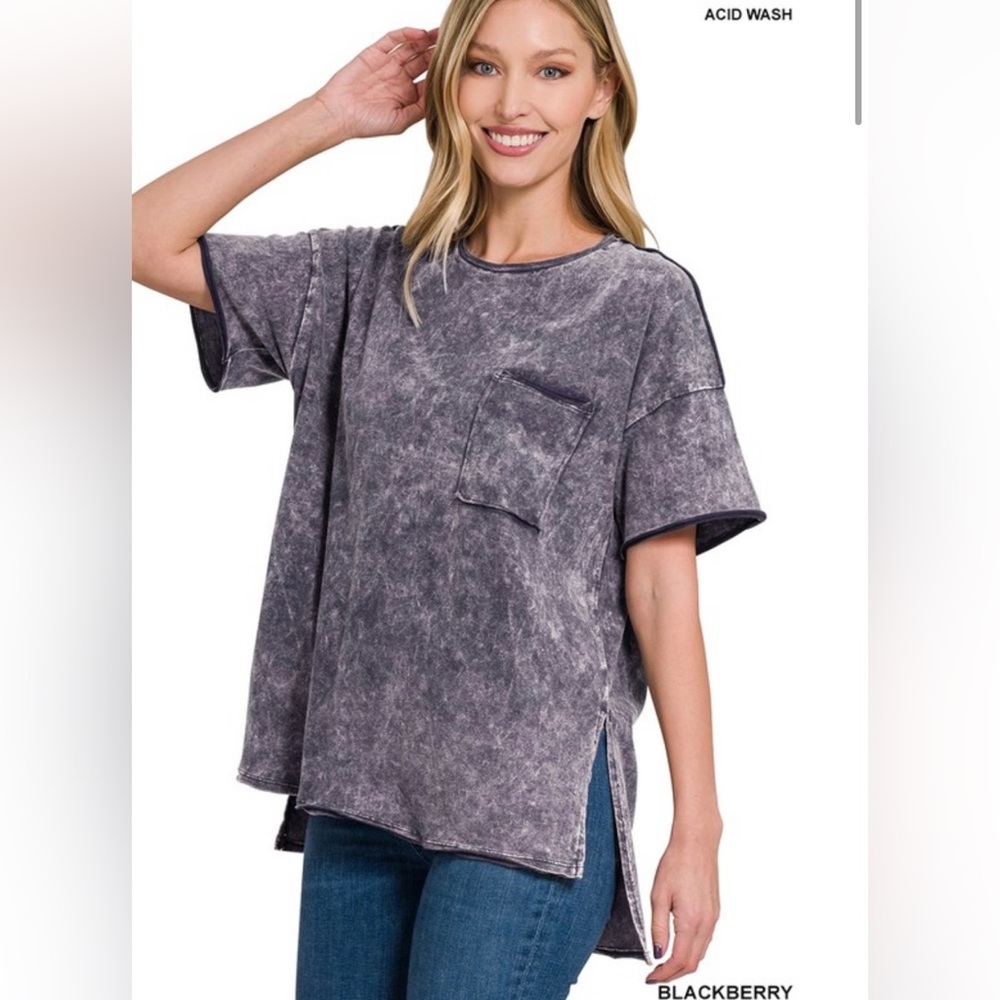 Mineral Washed Pocket Tee - New!